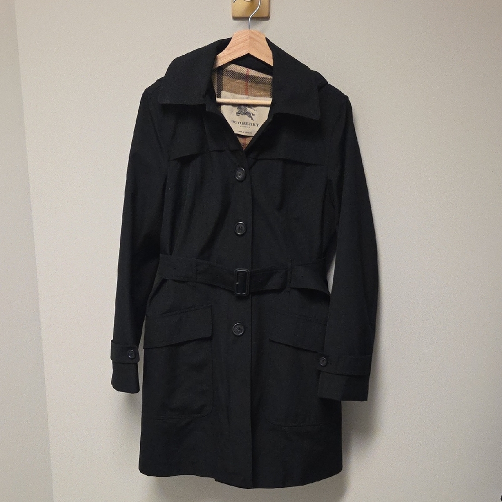 Burberry Women's Belted Trench Coat, Removable Liner & Hood, Women's 10R
